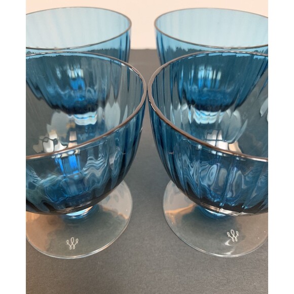 Vintage Artland Aldrich Dessert Cups Sky Blue 10-Ounce Set Of 6 - Picture 4 of 7